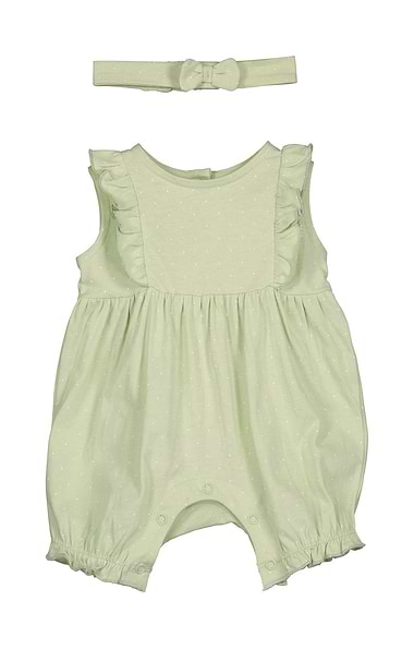 Baby Girl Romper With Headband