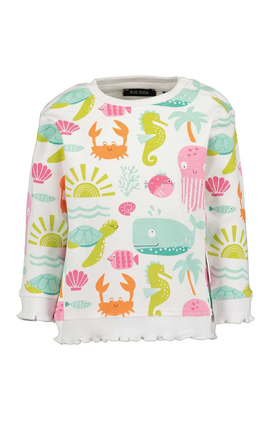 Girls' Sea Print Sweatshirt