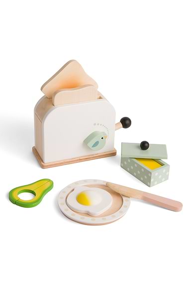 Wooden Breakfast Toast Set