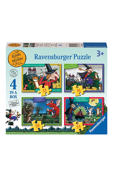 72 Piece 4 In A Box Jigsaw Room on the Broom