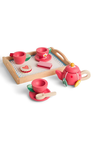 Wooden Tea Tray Set