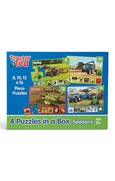 4 Tractor Ted Puzzles in a Box