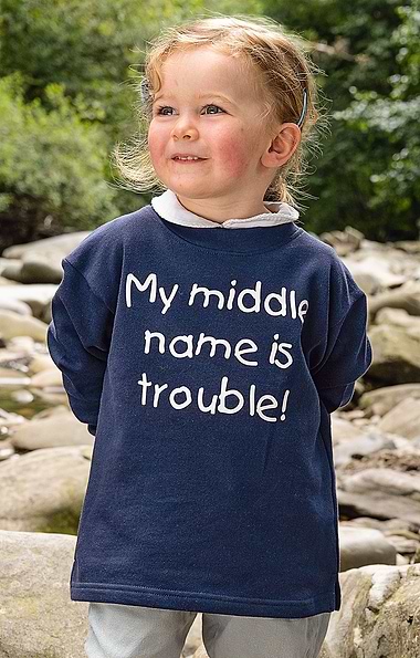 Child's Slogan Sweatshirt