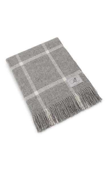 Windowpane Merino Throw
