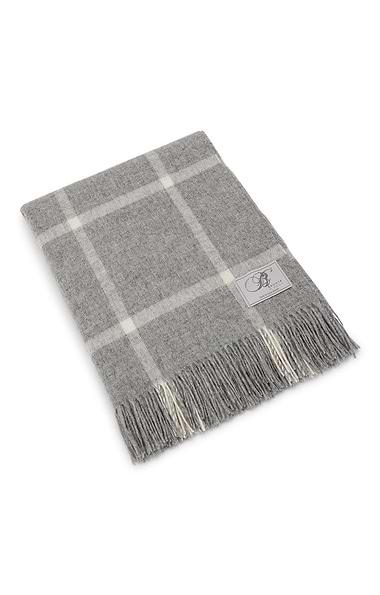 Windowpane Merino Throw