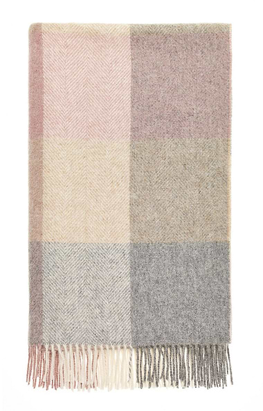Lambswool Block Check Throw