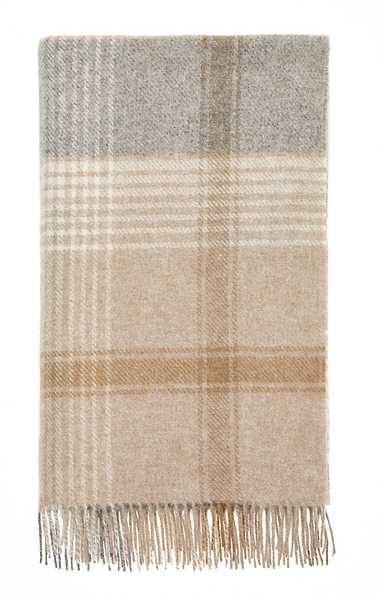 Bronte By Moon Lambswool Classic Check Throw