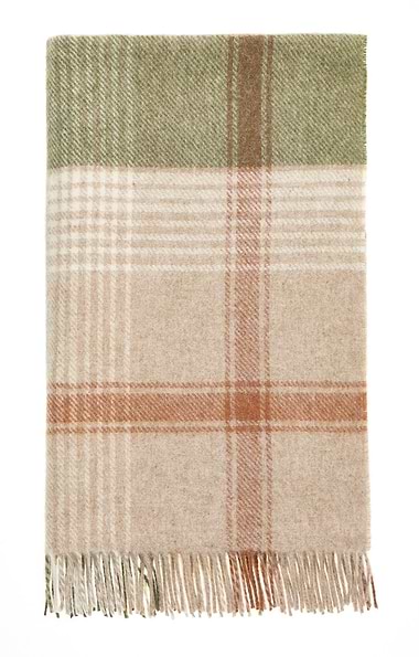 Bronte By Moon Lambswool Classic Check Throw