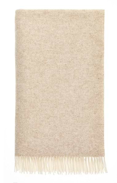 Lambswool Herringbone Throw
