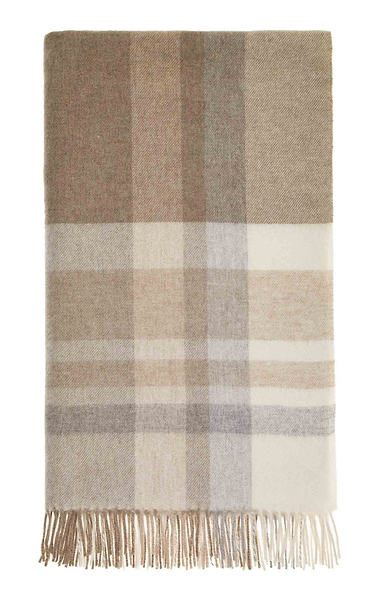 Bronte by Moon Modern Check Merino Throw