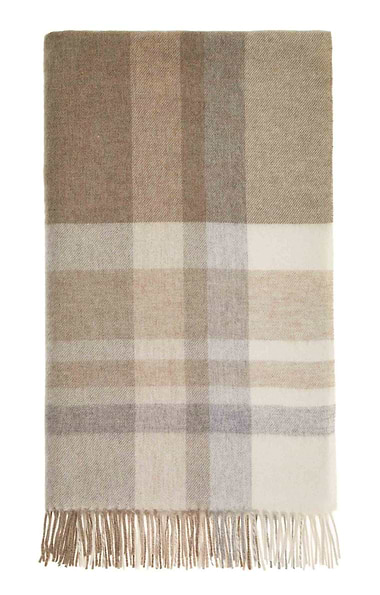 Bronte by Moon Modern Check Merino Throw