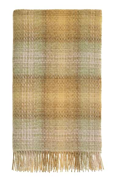 Bronte by Moon Lambswool Ombre Plaid Throw