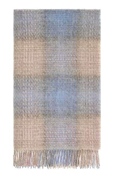 Bronte by Moon Lambswool Ombre Plaid Throw