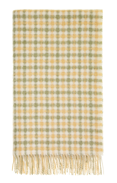 Bronte by Moon Lambswool Gingham Throw