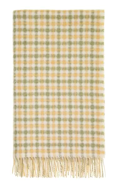 Bronte by Moon Lambswool Gingham Throw