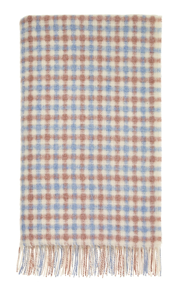 Bronte by Moon Lambswool Gingham Throw