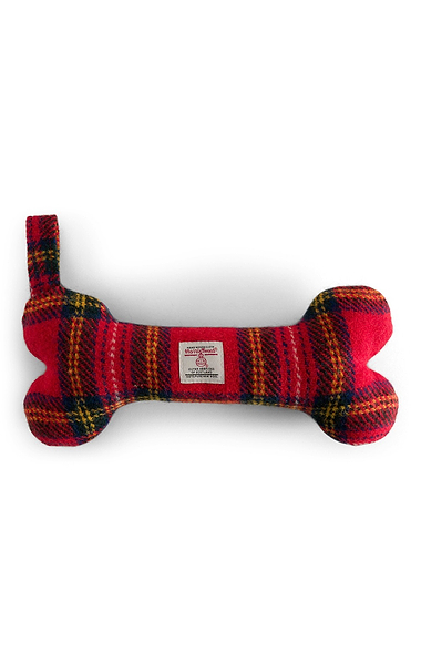 Harris Tweed Dog Bone Toy