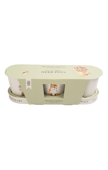 Wrendale Designs Herb Pots & Tray