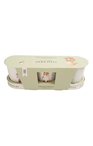 Wrendale Designs Herb Pots & Tray