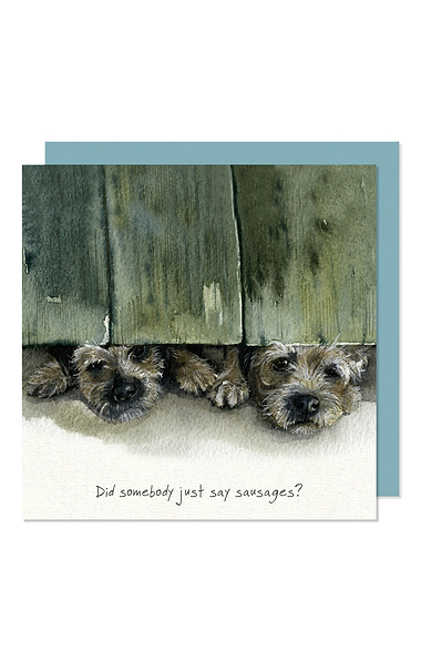 Dogs & Manor Greetings Card