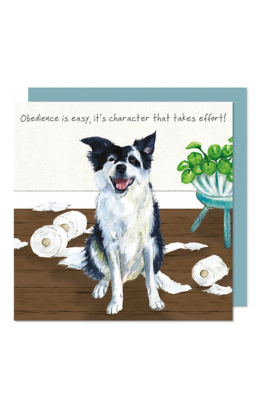 Dogs & Manor Greetings Card