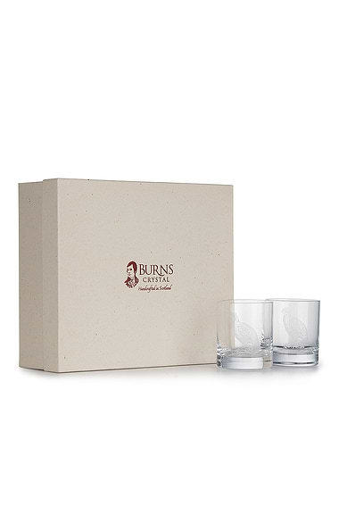 Burns Crystal Set Of 6 10oz Whisky Glasses