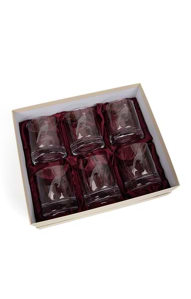 Burns Crystal Set Of 6 10oz Whisky Glasses