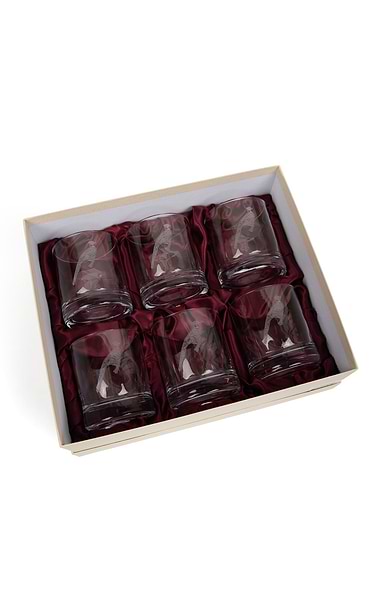 Burns Crystal Set Of 6 10oz Whisky Glasses