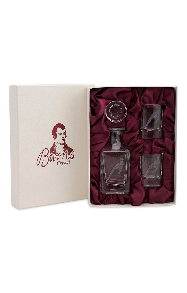 Burns Crystal Decanter Set