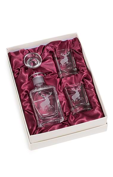 Burns Crystal Decanter Set