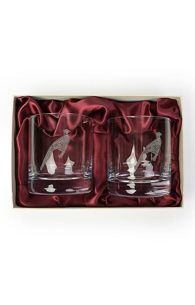Burns Crystal Set of 2 10oz Whisky Glasses