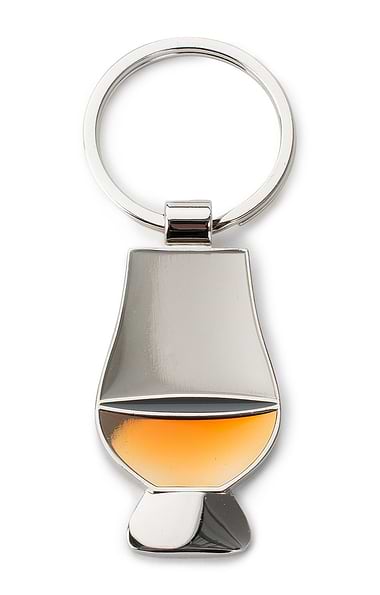 Burns Crystal Glass Keyring
