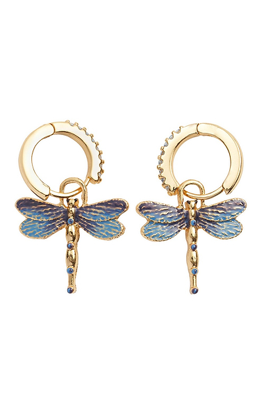 Dragonfly Crystal Earrings