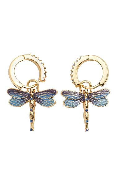 Dragonfly Crystal Earrings