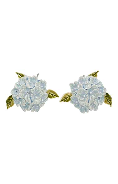 Hydrangea Silver Earrings