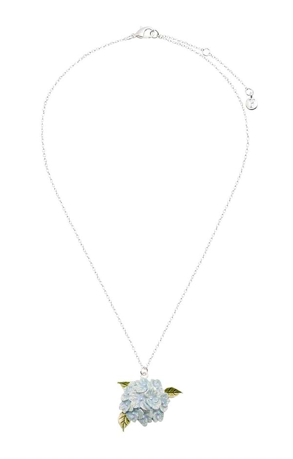 Hydrangea Silver Necklace