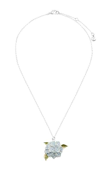 Hydrangea Silver Necklace