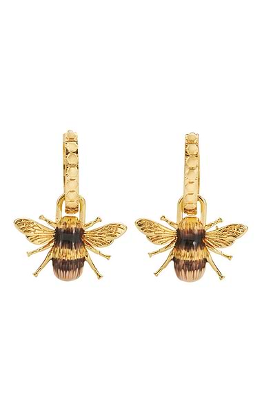 Fable Bee Huggie Earrings