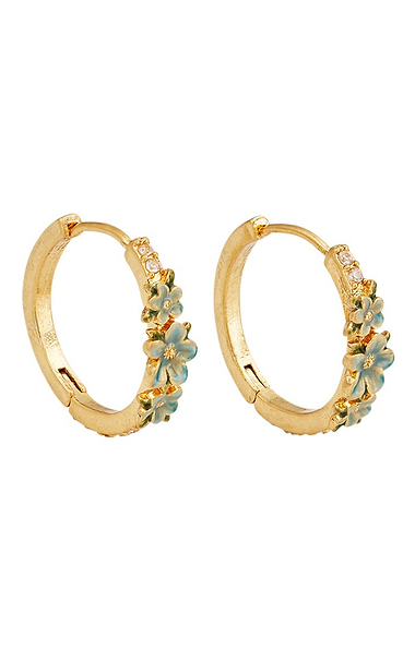 Fable Floral Wreath Hoop Earrings
