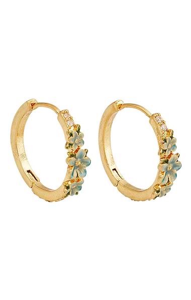 Fable Floral Wreath Hoop Earrings