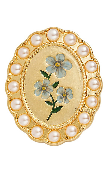 Fable Forget Me Not Cameo Brooch
