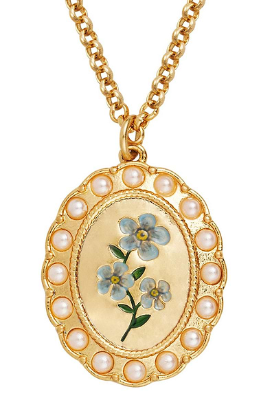 Fable Forget Me Not Cameo Necklace