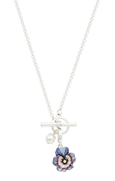 Fable Pansy Pearl Necklace