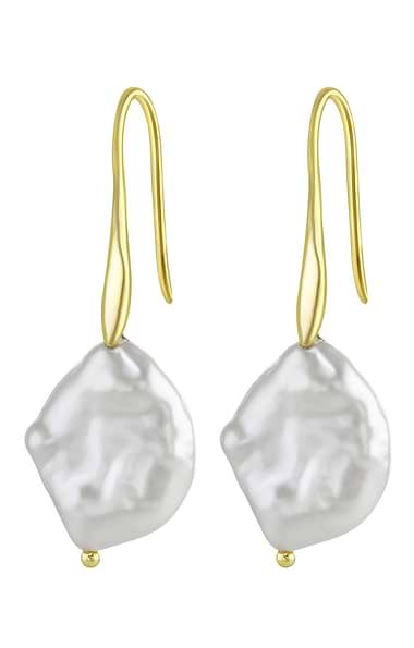 Coin Pearl Earrings