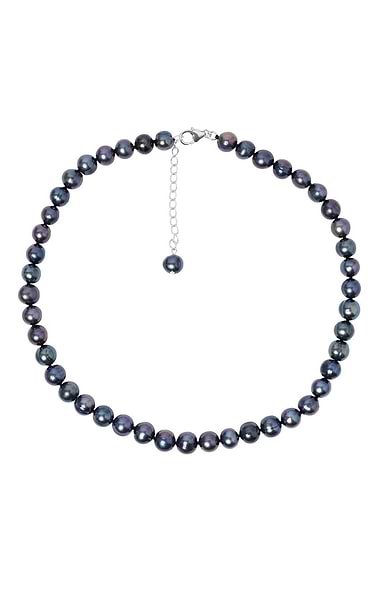 Ladies Peacock Freshwater Potato Pearl Necklace