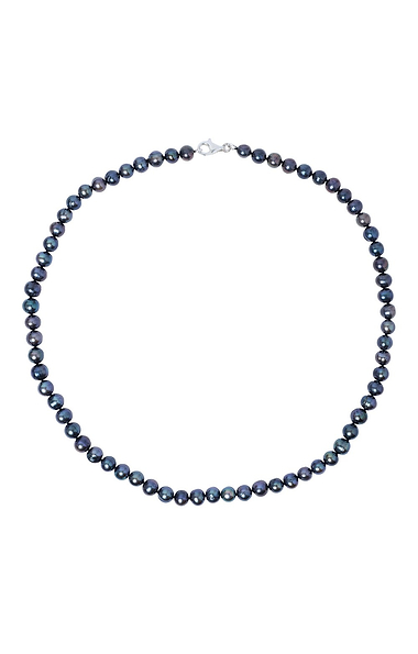 Ladies Peacock Freshwater Potato Pearl Necklace