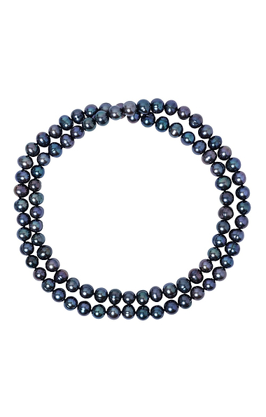 Ladies Peacock Freshwater Potato Pearl Necklace