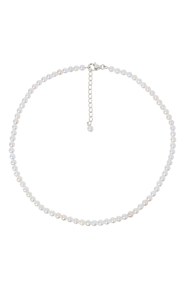 Ladies White Pearl Necklace