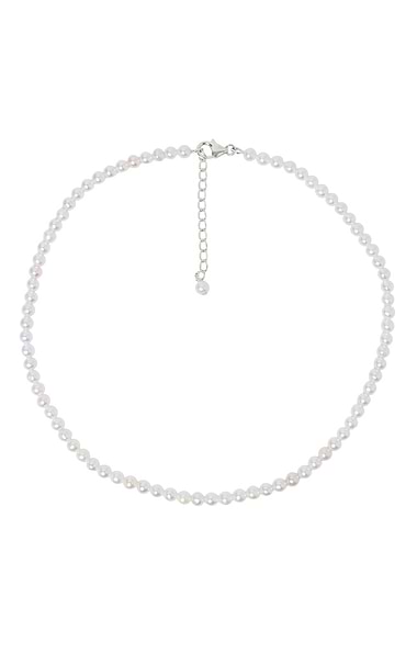 Ladies White Pearl Necklace