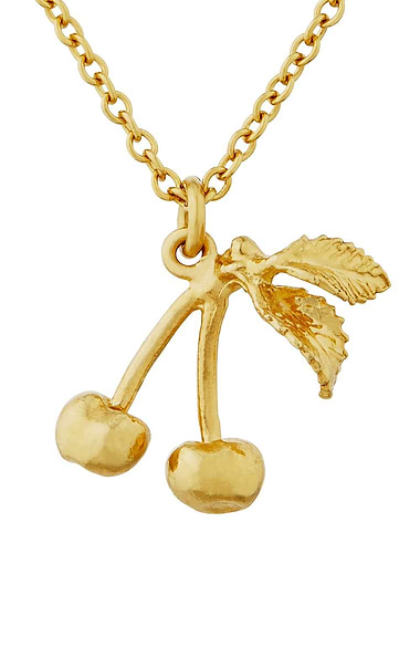 Alex Monroe Small Sweet Cherry Necklace